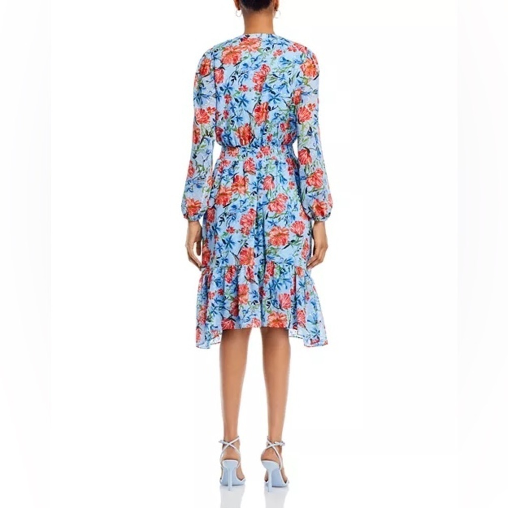 TAHARI Floral Empire Waist Modest Church Water Garden Dress Size XL NWT - Picture 5 of 11